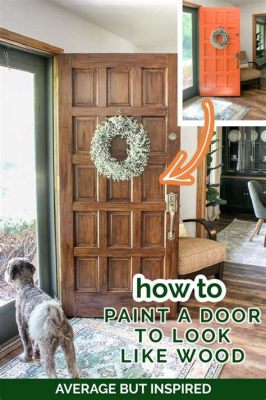 How to Paint a Door to Look Like Wood: A Journey Through Texture and Imagination